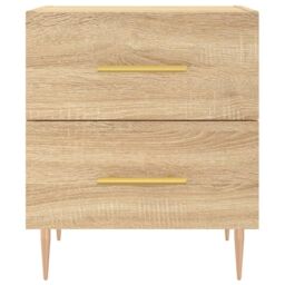 Berkfield Home Bedside Cabinets 2 pcs Sonoma Oak 40x35x47.5 cm Engineered Wood in Brown - thumbnail 6
