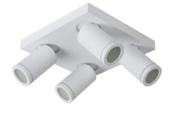 Lucide 'TAYLOR' Dimmable Stylish Tiltable Bathroom LED Ceiling Spotlight GU10 in White - thumbnail 2