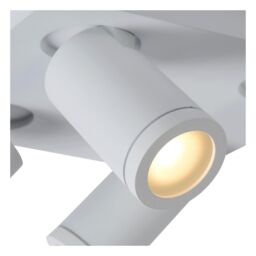 Lucide 'TAYLOR' Dimmable Stylish Tiltable Bathroom LED Ceiling Spotlight GU10 in White - thumbnail 3