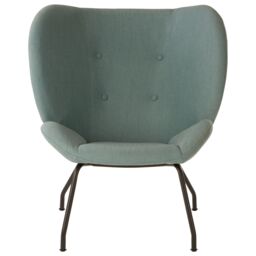 Orsina Light Green Accent Chair, Textured Fabric Upholstery with Button Tufting, Chic Vintage Living Room Chair - thumbnail 3