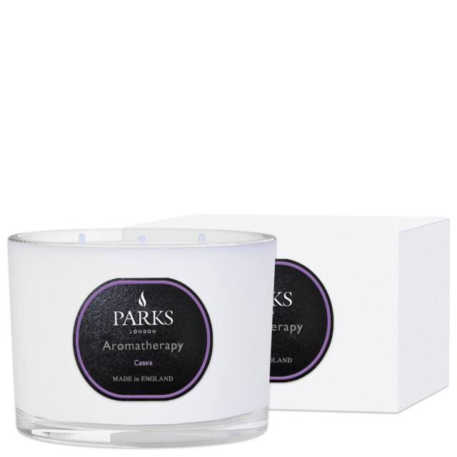 Parks Candles CASSIS 3 WICK CANDLE 370G in White - Size: 320g