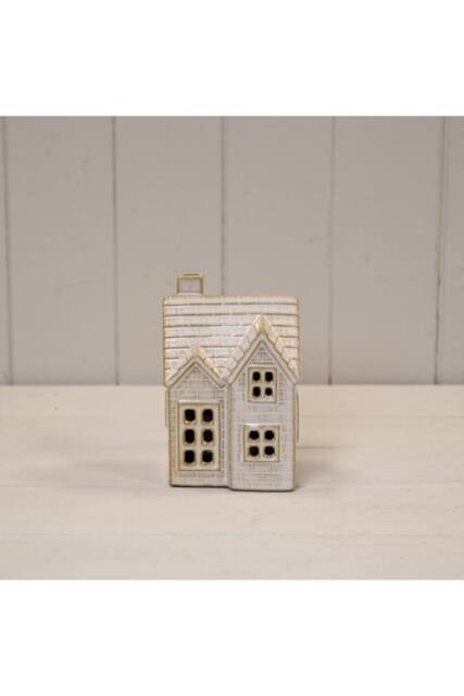 KDMD Cosy Ceramic LED House in Neutral in Off-White - image 1