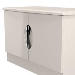 Ready Assembled 2 U Holborn Compact 2 Door TV & Media Unit (Ready Assembled) in Taupe - Size: Medium - thumbnail 5