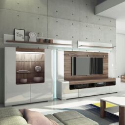 Furniture To Go Toronto 190cm wide TV Cabinet in White - thumbnail 5