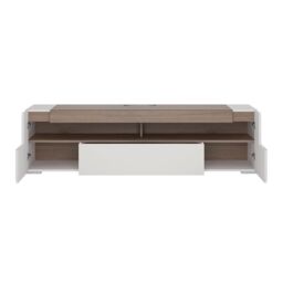 Furniture To Go Toronto 190cm wide TV Cabinet in White - thumbnail 3