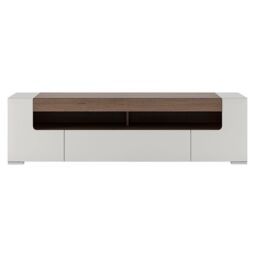 Furniture To Go Toronto 190cm wide TV Cabinet in White - thumbnail 2