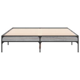 Berkfield Home Bed Frame without Mattress Grey Sonoma 120x200 cm - Size: Small Double - thumbnail 4