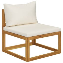 Berkfield Home 9 Piece Garden Lounge Set with Cushions Solid Wood Acacia (UK/IE/FI/NO only) in Brown - thumbnail 4