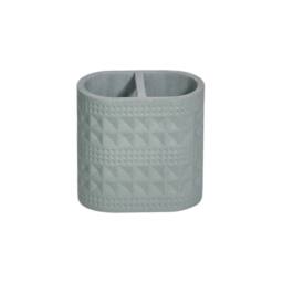 Showerdrape Maison Soft Green or White Shimmer Toothbrush Holder - thumbnail 3