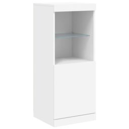 Berkfield Home Sideboard with LED Lights White 162x37x100 cm - Size: 162 x 37 x 100 cm - thumbnail 9