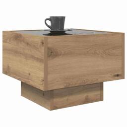 Berkfield Home Side Table Artisan oak 40 x 40 x 30 cm Engineered wood in Brown - thumbnail 1