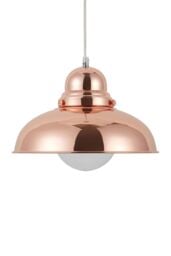Orsina Chrome Finish Bowl Shaped Pendant Light, Ceiling Lamp With Reflective Exterior, Polished Pendant Lighting in Gold - thumbnail 2
