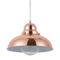 Orsina Chrome Finish Bowl Shaped Pendant Light, Ceiling Lamp With Reflective Exterior, Polished Pendant Lighting in Gold - thumbnail 3