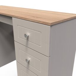 Ready Assembled 2 U Norton Double Pedestal Desk (Ready Assembled) in Taupe - Size: Large - thumbnail 4