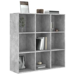 Berkfield Home Book Cabinet Concrete Grey 98x30x98 cm Engineered Wood - Size: 98 x 30 x 98 cm - thumbnail 3