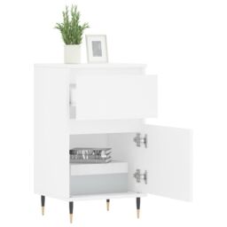 Berkfield Home Sideboards 2 pcs White 40x35x70 cm Engineered Wood - Size: 40 x 35 x 70 cm - thumbnail 4