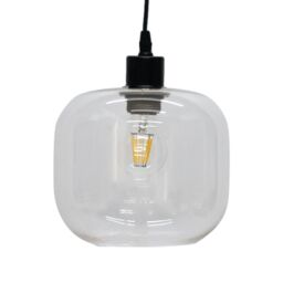First Choice Lighting Bletch - Clear Glass Easy Fit Pendant Shade - thumbnail 1
