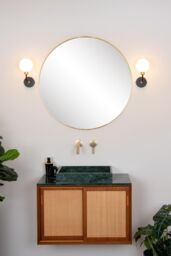 Lucide 'BEREND' Dimmable Stylish Modern Decorative Bathroom Wall Light 1xG9 in Black - thumbnail 4