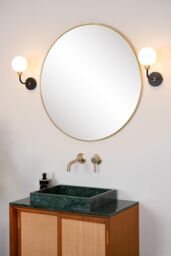 Lucide 'BEREND' Dimmable Stylish Modern Decorative Bathroom Wall Light 1xG9 in Black - thumbnail 5
