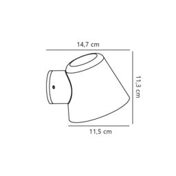 Nordlux Modern Outdoor Wall Light Black Metal GU10 Compact - Mains Powered, IP44 - thumbnail 8