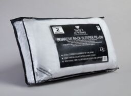 Early's of Witney 'Back Sleeper' Twin Pack Pillows in White