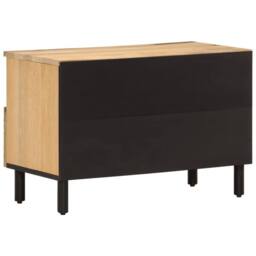 Berkfield Home TV Cabinet 70x33x46 cm Solid Wood Mango in Brown - Size: 70 x 33 x 46 cm - thumbnail 7