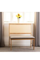 Seconique Ellis Dining Bench in Light Oak - thumbnail 1
