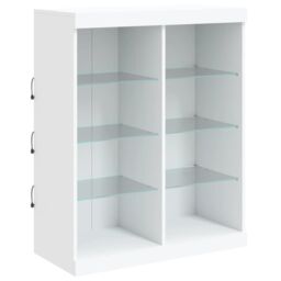Berkfield Home Sideboard with LED Lights White 202x37x100 cm - Size: 202 x 37 x 100 cm - thumbnail 9