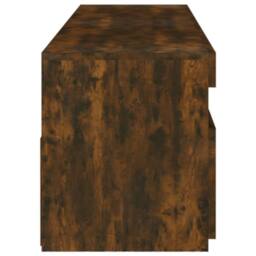 Berkfield Home TV Cabinet with LED Lights 2 pcs Smoked Oak 75x35x40 cm in Brown - Size: 75 x 35 x 40 cm - thumbnail 9