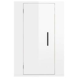 Berkfield Home Wall Mounted TV Cabinet High Gloss White 40x34.5x60 cm - thumbnail 5