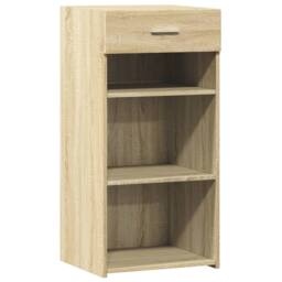 Berkfield Home Sideboard Sonoma Oak 45x42.5x93 cm Engineered Wood in Light Tan - thumbnail 3