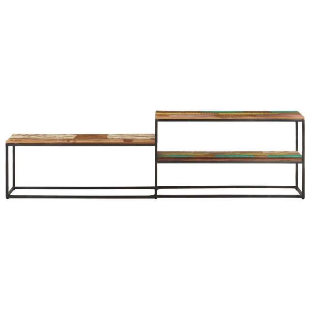 Berkfield Home TV Cabinet 180x30x50 cm Solid Reclaimed Wood in Brown - Size: 180 x 30 x 50 cm - image 1