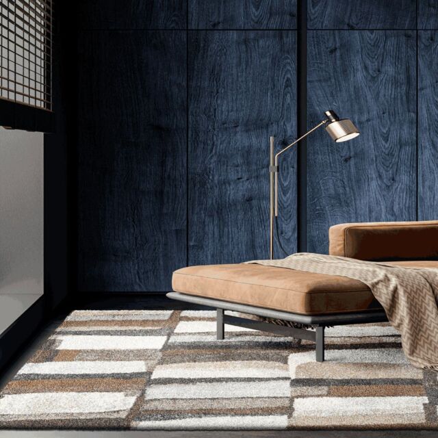The Rug Shop UK Multi Abstract Shaggy Easy to Clean Stain-Resistant Rug - Size: 160 cm x 230 cm - image 1