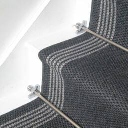 runrug Stair Runner Carpet - Durable, Non-Slip, 5.4mm - 'Natura' in Grey - Size: 80 cm x 660 cm - thumbnail 2