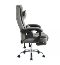 Hygrad Built to Survive Swivel Velvet Office Chair Ergonomic Leisure Chair Height Adjustable Desk Chair in Grey - thumbnail 7