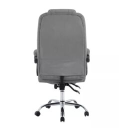 Hygrad Built to Survive Swivel Velvet Office Chair Ergonomic Leisure Chair Height Adjustable Desk Chair in Grey - thumbnail 5