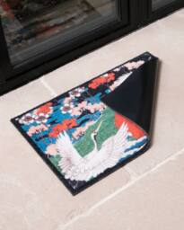 Artsy Mats Japanese Crane Indoor Washable Doormat - Size: 50 cm x 80 cm - thumbnail 2