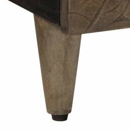 Berkfield Home Coffee Table Light Grey 100x54x40 cm Solid Wood Mango - Size: 100 x 54 x 40 cm - thumbnail 8