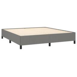 Berkfield Home Bed Frame Dark Grey 180x200 cm Super King Fabric - thumbnail 4