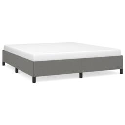 Berkfield Home Bed Frame Dark Grey 180x200 cm Super King Fabric - thumbnail 2