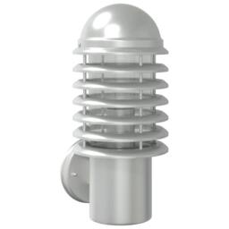 Berkfield Home Outdoor Wall Light Silver Stainless Steel - thumbnail 2