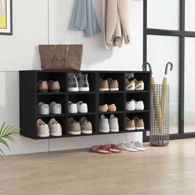 Berkfield Home Shoe Cabinets 2 pcs Black 52.5x30x50 cm - image 1