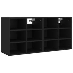 Berkfield Home Shoe Cabinets 2 pcs Black 52.5x30x50 cm - thumbnail 5
