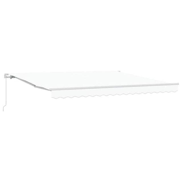 Berkfield Home Manual Retractable Awning White 400x300 cm - image 1