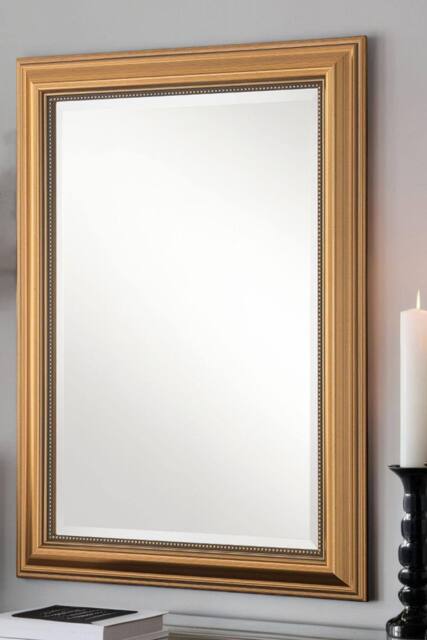 Yearn Mirrors Classic Gold Beaded Mirror 131x108cm - Size: 131x108 cm - image 1