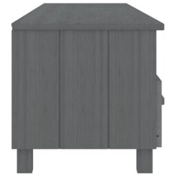 Berkfield Home TV Cabinet HAMAR Dark Grey 158x40x40 cm Solid Wood Pine - Size: 158 x 40 x 40 cm - thumbnail 4