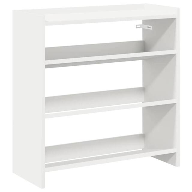 Berkfield Home Shoe Rack White 60x25x62 cm Engineered Wood - Size: 60 x 25 x 62 cm - image 1