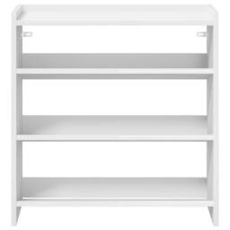 Berkfield Home Shoe Rack White 60x25x62 cm Engineered Wood - Size: 60 x 25 x 62 cm - thumbnail 4
