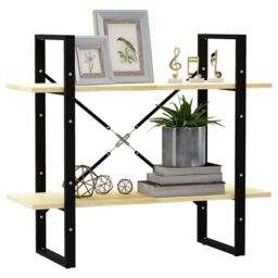 Berkfield Home 2-Tier Book Cabinet 80x30x70 cm Solid Pine Wood in Brown - Size: 80 x 30 x 70 cm - thumbnail 4