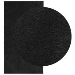Berkfield Home Rug HUARTE Short Pile Soft & Washable Black 60x110 cm - Size: Medium - thumbnail 3